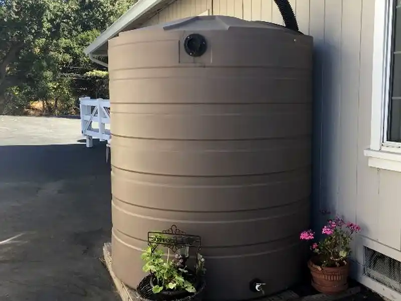 Large water collection tank